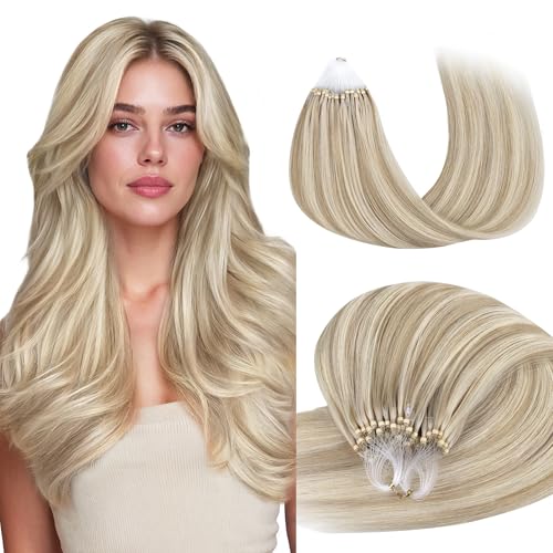 GOO GOO Micro Link EasyFit Tip Hair Extensions, Cold Fusion 16inch 50g 50S