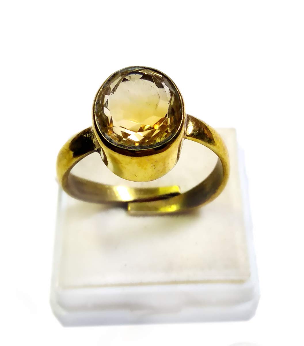 Lab Certified 5.50 to 6.25 Ratti Original Natural Citrine Sunela Ring Substitute of Pukhraj Gem Stone for Men Women (B08KGHL2HR) Amazon Price History, Amazon Price Tracker