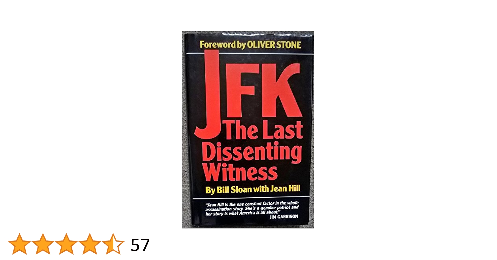 その他 JFK Collection/ [DVD] JFK: The Last Dissenting Witness: Bill Sloan, Jean Hill