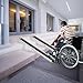 FIVMEN 2X Rollstuhlrampe Teleskop 91-153 cm Aluminium Rampe Rollstuhl Tragfähigkeit 300 kg Teleskoprampe Auffahrrampe Laderampe Verstellbare Tragbare für Rollstühle & Scooter