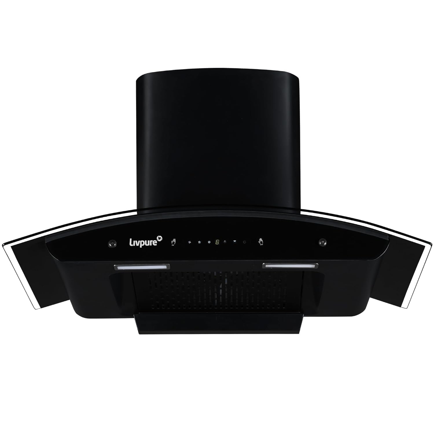 Livpure Avian Neo 60 cm | Curved Glass | 1500 m³/hr Suction | Filterless | Touch & Gesture Control | Low Noise | 10 Years Motor + 2 Years Comprehensive Warranty | Black-image-48