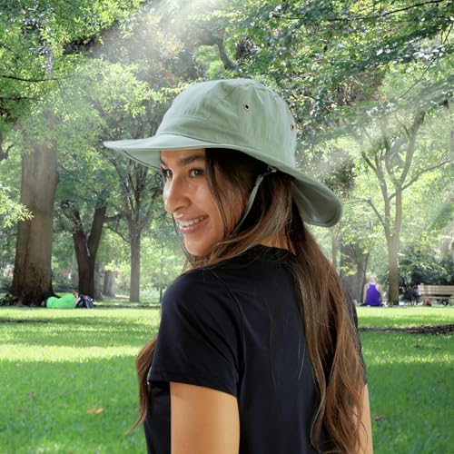 Image of Home Prefer Summer UPF 50+ Men's Bucket Sun Hat Wide Brim Fishing Hat Safari Hat