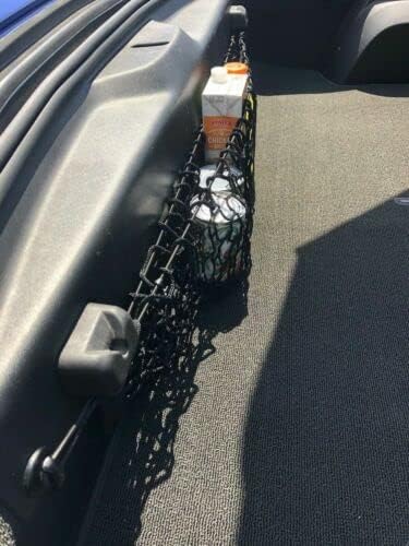 Miniatura 9 de (cantidad.3) Red de carga organizadora de maletero para Chevrolet C7 Corvette 2014-2019  Redes de carga estilo piso + sobre para cupé  Organizador