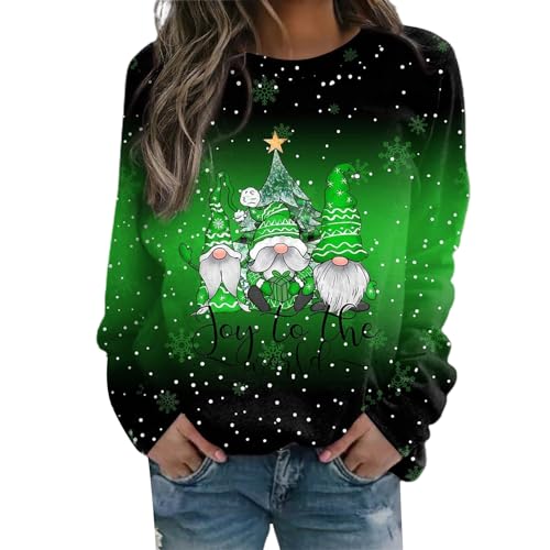 Weihnachts Pullover Damen Langarm Ugly Christmas Sweater...