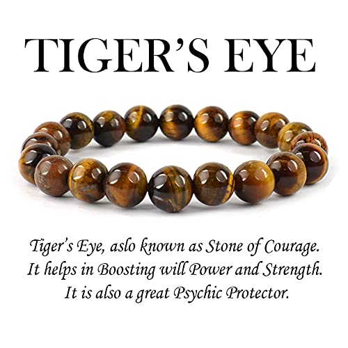 Image of Reiki Crystal Products Certified Natural Crystal Stone Round 10 mm Beads Bracelet for Men & Women | Reiki Charged Gemstone Jewellery Bracelet | Multiple Stone Variants Available