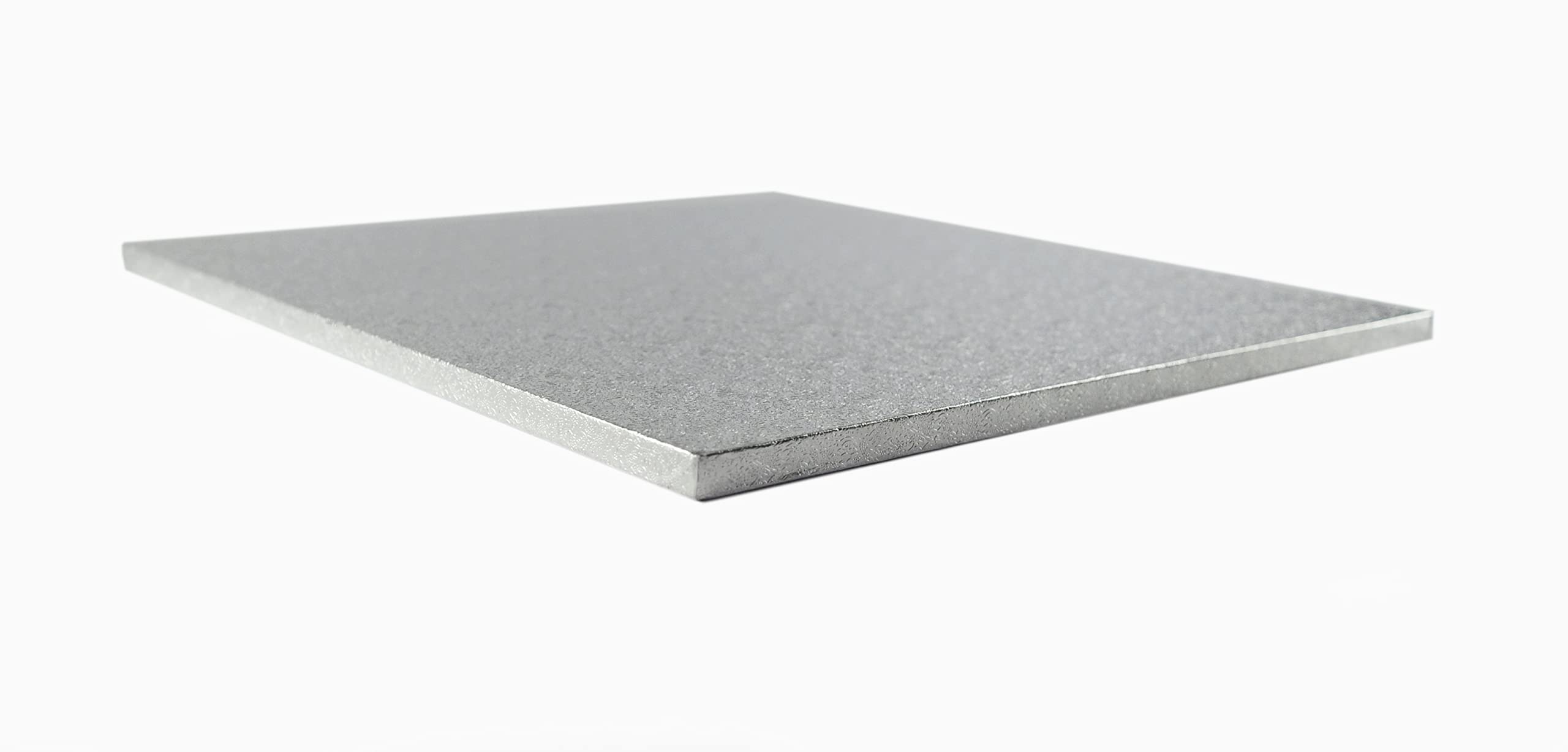 24" Silver Square Cake Drum Board 12mm Thick (1)