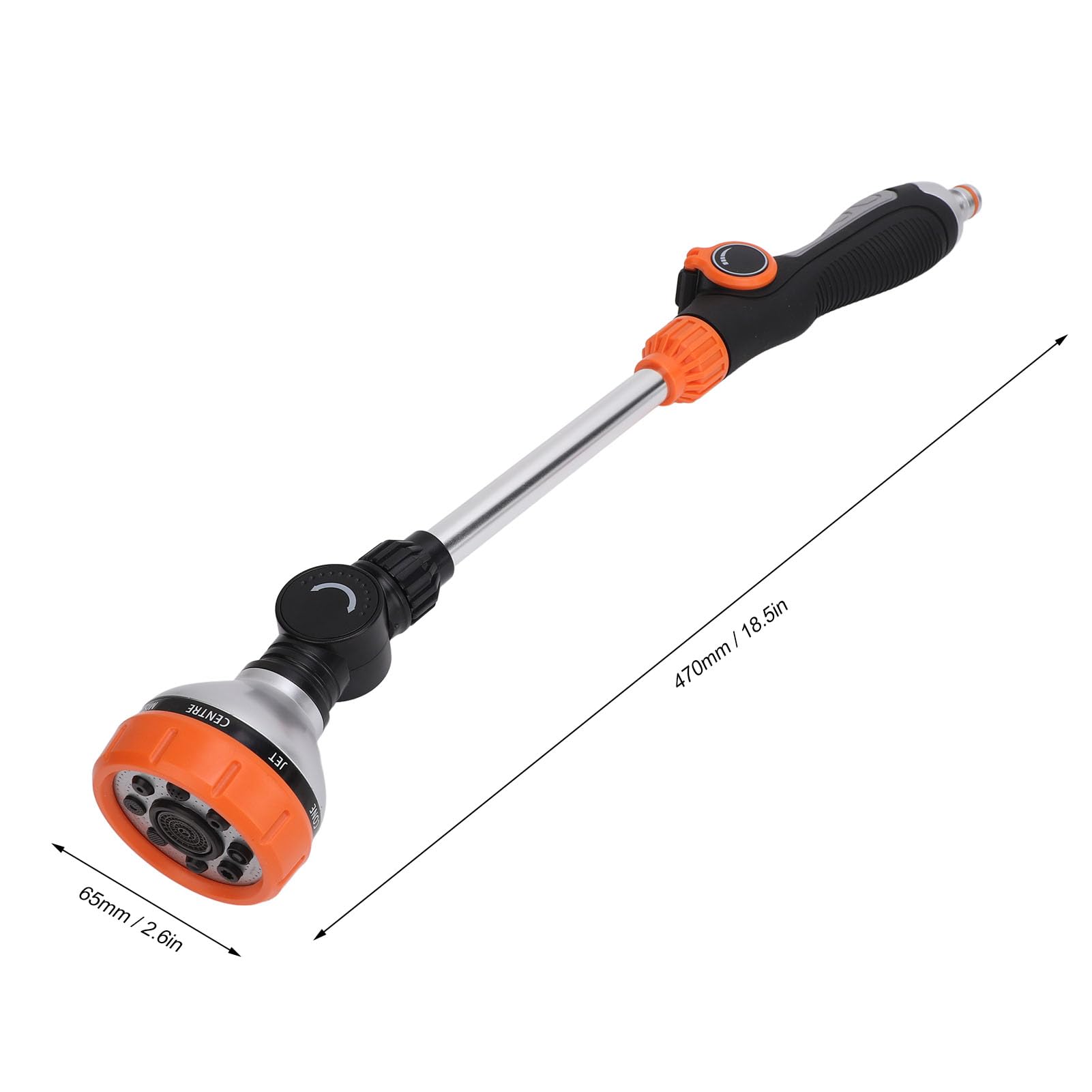 Watering Wand, Adjustable Sprayer Wand with 8 Watering Patterns Garden Hose Wand for Lawn Garden Irrigation