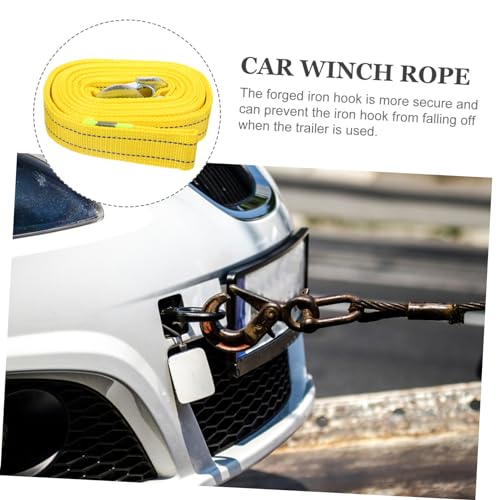 Corde de remorque de voiture synthétique et sangle de traction 3 psc - 6