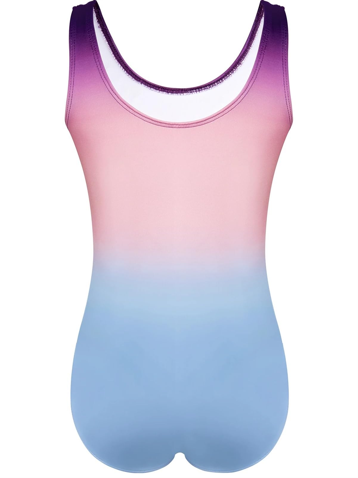 Leotardo de Gimnasia for niñas Ropa de Baile con Brillo Degradado Ropa Deportiva Body Ginnastica Artistica(XXL(11-12Y))