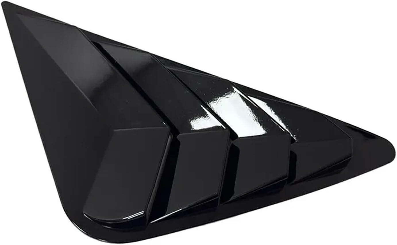 for 2010-2015 Hyundai IX35 Pair Car Rear Louver Window Side Shutter Cover Trim Sticker Vent Scoop ABS Carbon Fiber Accessories(Gloss Black)