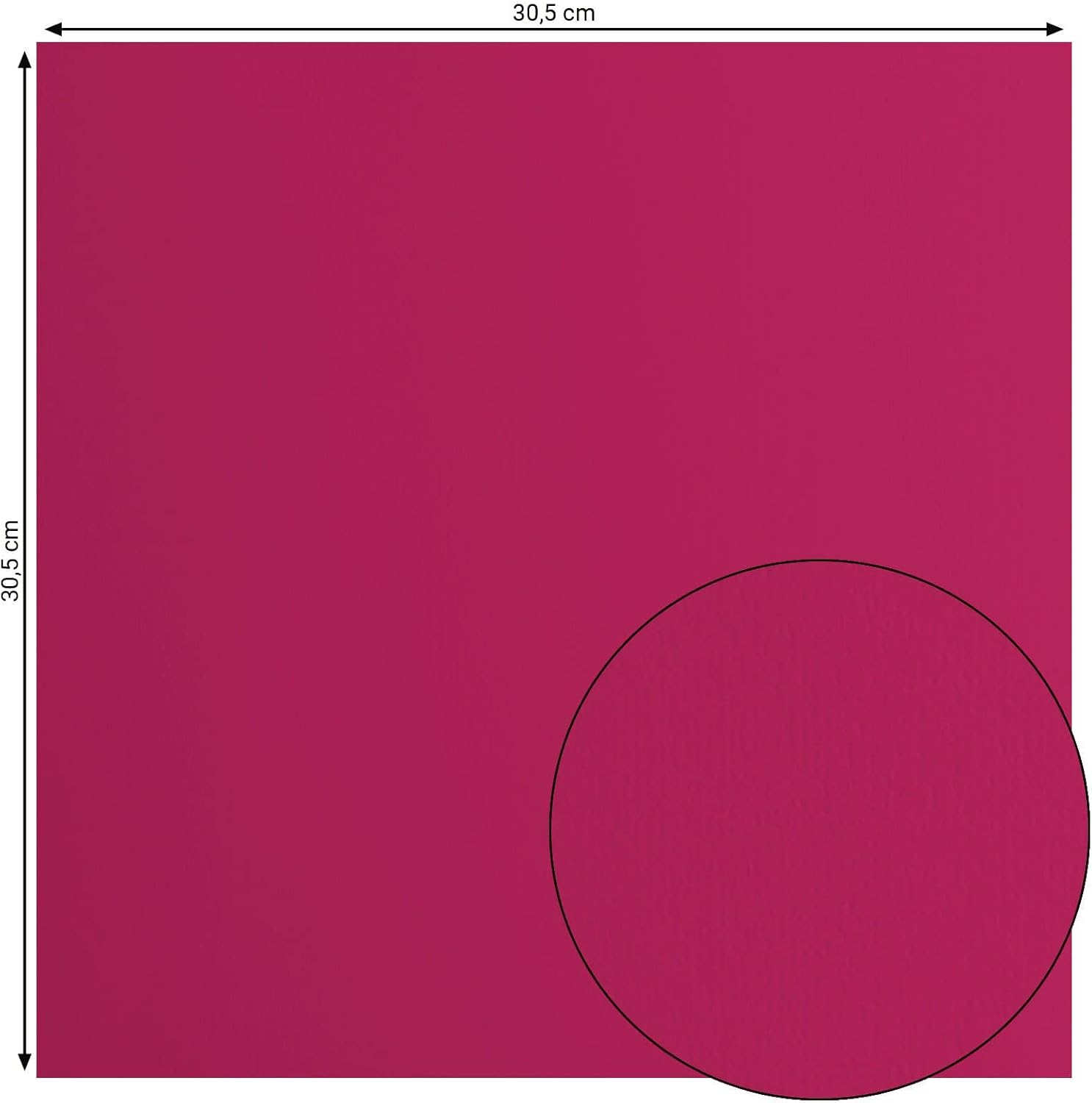 Vaessen Creative Florence Smooth Cardstock Paper, Blackberry Pink, 216 grams, 12x12 inches, 20 Sheets, for Scrapbooking, Card Making, Die Cutting and other Paper Crafts