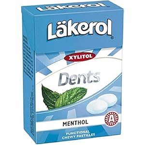 12 Dozen x 85g Läkerol Dents Menthol – Origineel – Zweeds – Suikervrij – Xylitol – Pastilles – Zuigtabletten – Dragees – Druppels – Snoepjes – Zoet
