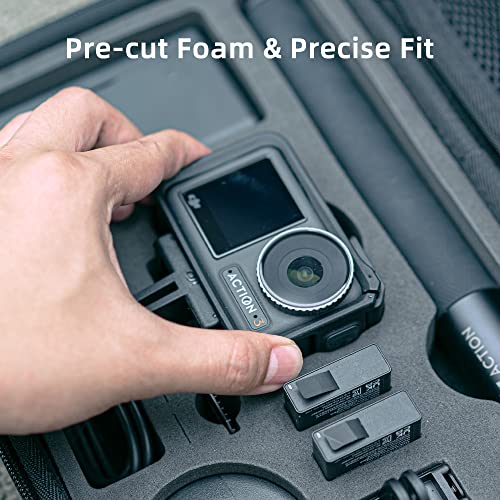 SUREWO Surface-Waterproof DJI Action 6 Carrying Case,Travel Portable Bag Compatible with DJI Osmo Action 6/5 Pro/4/3 Adventure Combo Accessories - Image 3