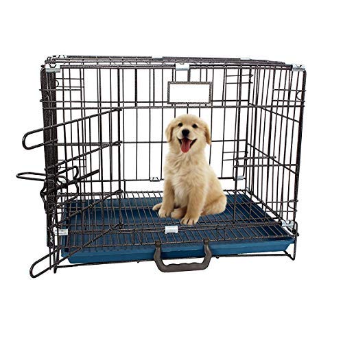 PSK PET MART Easy to Move with Removable Tray Iron Cage/Crate/Kennel for Dog & Rabbit 18 Inch (Black) (B08NGGFKG1) Amazon Price History, Amazon Price Tracker