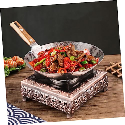 Wok de acero inoxidable para cocina con diseño versátil miniatura 3