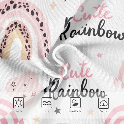 Pastel Rainbows Leopard Print Girls Underwear Toddler 2t Cotton Girl Panties Cute Bright Underpants Briefs3