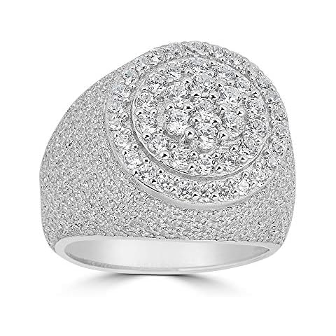Harlembling Iced Sterling Silver Men's Ring Cover