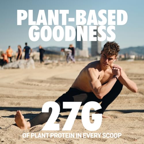 Image of Sparkfusion Vegan Plant Protein Powder Organic Isolated Pea & Brown Rice Protein 25 gm Protein Easy To Digest Triple|Chocolate Flavour (1 kg (Pack of 1), Unflavoured)