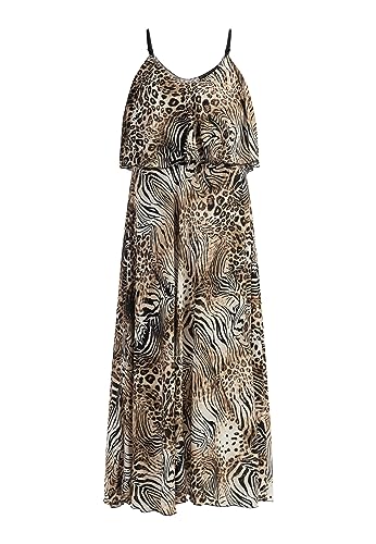 Robe maxi imprimé animal COBIE longue vêtement femme taille L