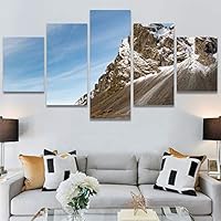 SIGNWIN 5 Panel Canvas Wall Art Modern Art Contemporary Country Dramatic Multicolor Photography Scenic for Home Decorations Ready to Hang - 60