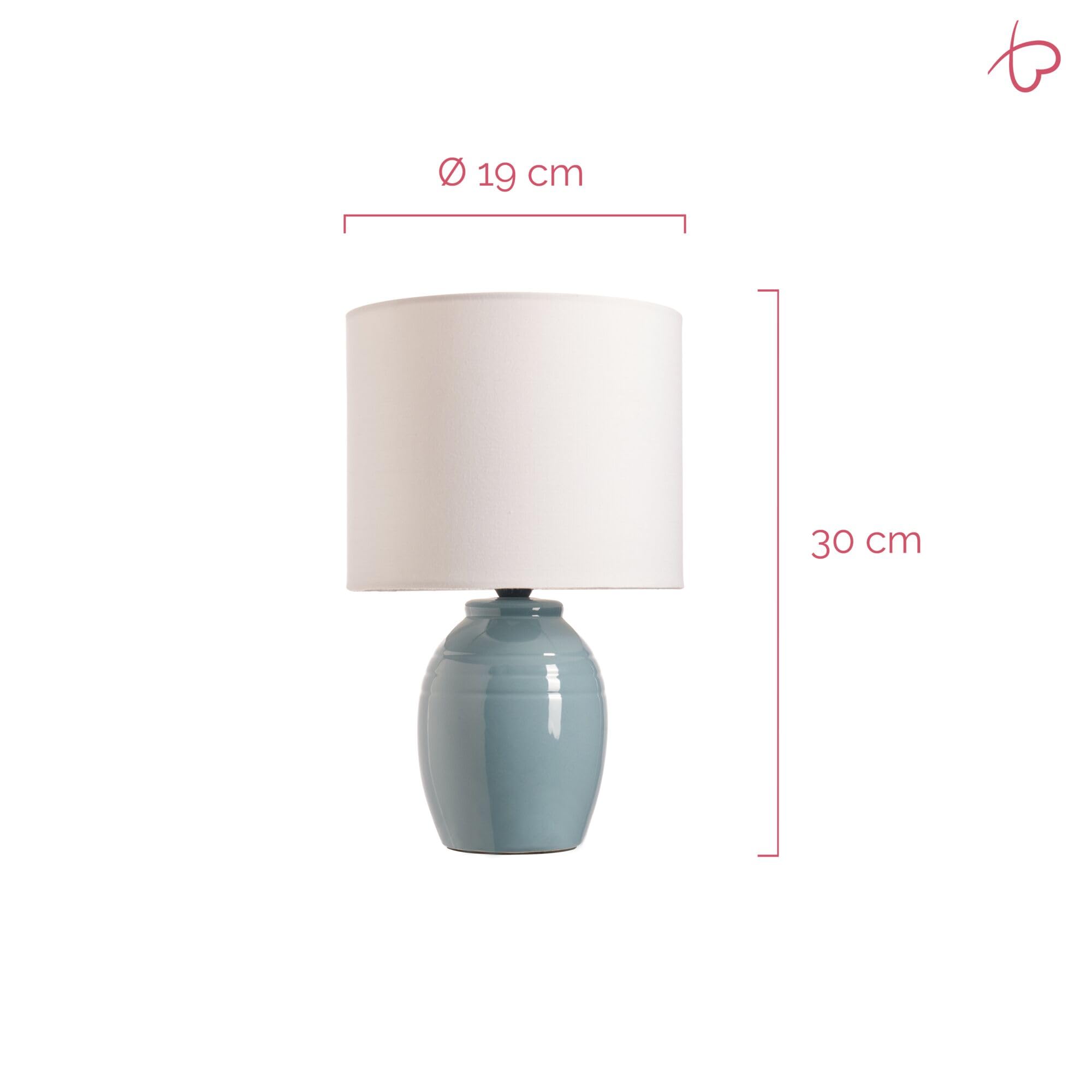 Pauleen Paulmann 48350 Lampada da tavolo E14 max. 20 W Bianco, Grigioblu
