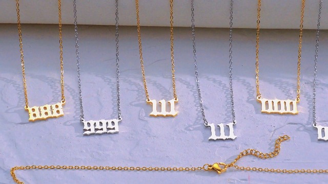 Amazon.com: RWQIAN Angel Number Gold 111 Necklace For Women,Dainty