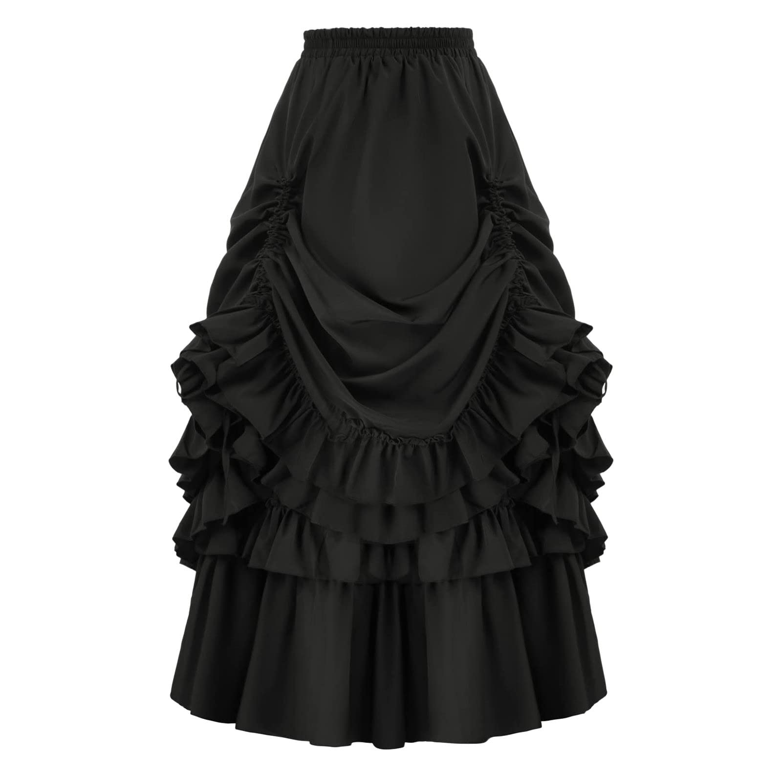 Online Metal, Gothic, Punk & Rockabilly shop | | Sinister Layla lange rok Rood/zwart