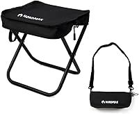 Vista 1 de Compact Foldable Stool with Shoulder Strap, Heavy Duty 350lbs Support, Lightweight Portable Seat Gift for Camping, Outdoors, Concerts, Commute
