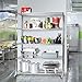 Seville Classics UltraDurable Heavy Duty NSF Solid Steel Wire Rack Storage Unit Organizer for Garage, Warehouse, Office, Restaurant, Classroom, Kitchen, 5-Tier Shelving, 60