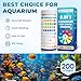 BACNUNN Aquarium Test Strips: 200CT 9 in 1 Quick & Accurate Fish Tank Water Testing Kit for Freshwater Pond Testing Nitrate Nitrite Hardness Free Chlorine pH Carbonate Total Alkalinity Copper Iron