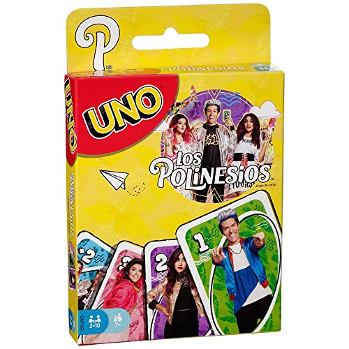 Juegos De Mesa, Toy Mattel Games UNO Juegos de Mesa Los Polinesios UNO Youtubers Cartas +7 años