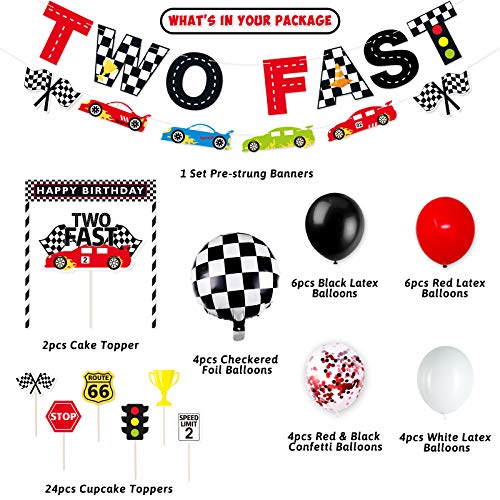 Save 50% on Bessmoso Racing Car Birthday Decorations Kit - Image 3