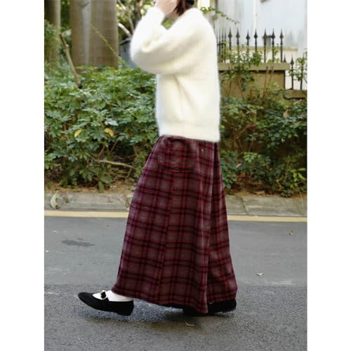 Lady Winter Angora Cashmere Blend Loose Warm Sweater, Solid Color Crewneck Knit Pullover Sweater Fluffy Plush Jumper2