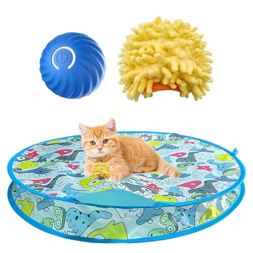 Decorhome Juguete interactivo para gatos – Juguete eléctrico activado por movimiento para gatitos | Juguete de ejercicio para gatos con activación automática de movimiento | Juguete de captura de