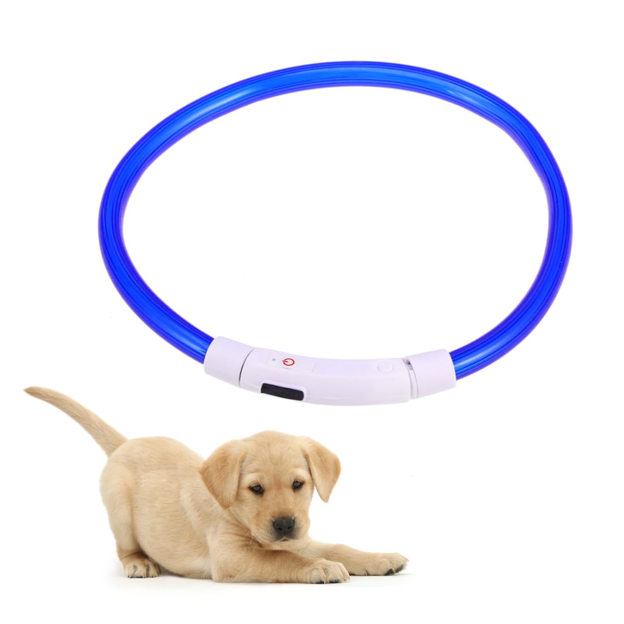 SUPVOX 3piezas Collar Led Recargable para Perros De Collar USB Modos De Luz para Paseos Nocturnos Azul