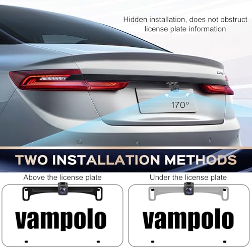 Image of Backup Camera, AHD 1080P Metal Rear View & Front View Camera | 170 Wide Angle, Clear Night Vision, IP69 Waterproof, Universal for Car SUV RV Pickup