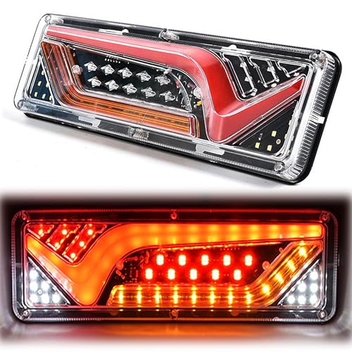 2PCS LED, provide awesome bright light. Universal waterproof trailer taillights,
