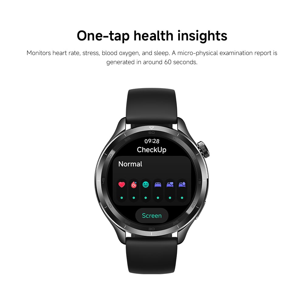 XIAOMI Watch S4 Smartwatch with 1.43-inch OLED Display NFC Bluetooth Calls Gesture Control 150+ Sports Modes 15-Day Battery HyperOS Alexa Model M2425W1 (Rainbown)