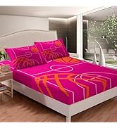 Basketball Fitted Sheet Queen Size Kids Basketball Court Bedding Set for Boys Girls Teens Gaming ...