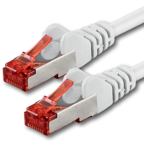 1aTTack.de 1x 5m - Câble patch câble réseau Cat 6 Cat6 RJ45 SFTP - blanc