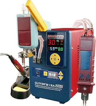 Spot Welder, Capacitor Energy Storage Pulse Battery Spot Welder with Welding Pen, Support 2 Welding Modes Enhanced 0.3mm Nickel Strip for DIY & Industrial Spot Welding