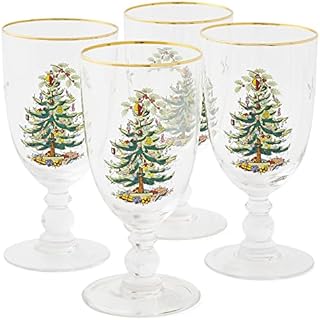 Spode Goblet Boxed Set, Glass, Multi-Colour, Set of 4