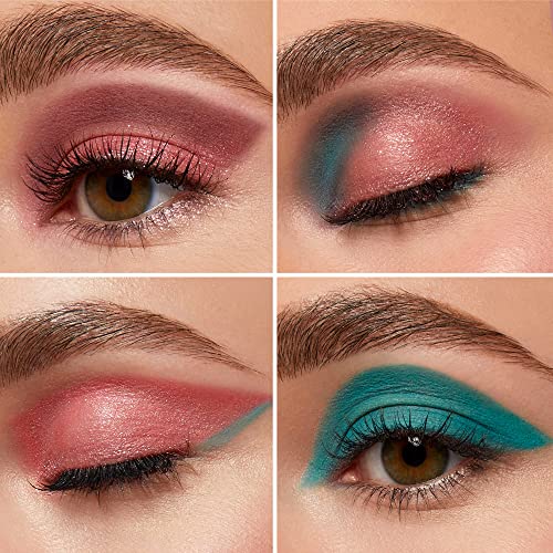 Joah Beauty Flamingo Garden Cheek And Eyeshadow Palette, Highly Pigmented, Includes 5 Tropical Colored Eye Shadows, 2 Natural Blush Shades & 1 Pink Shimmer Highlighter, 1 Eye & Cheek Makeup Kit #TOP5
