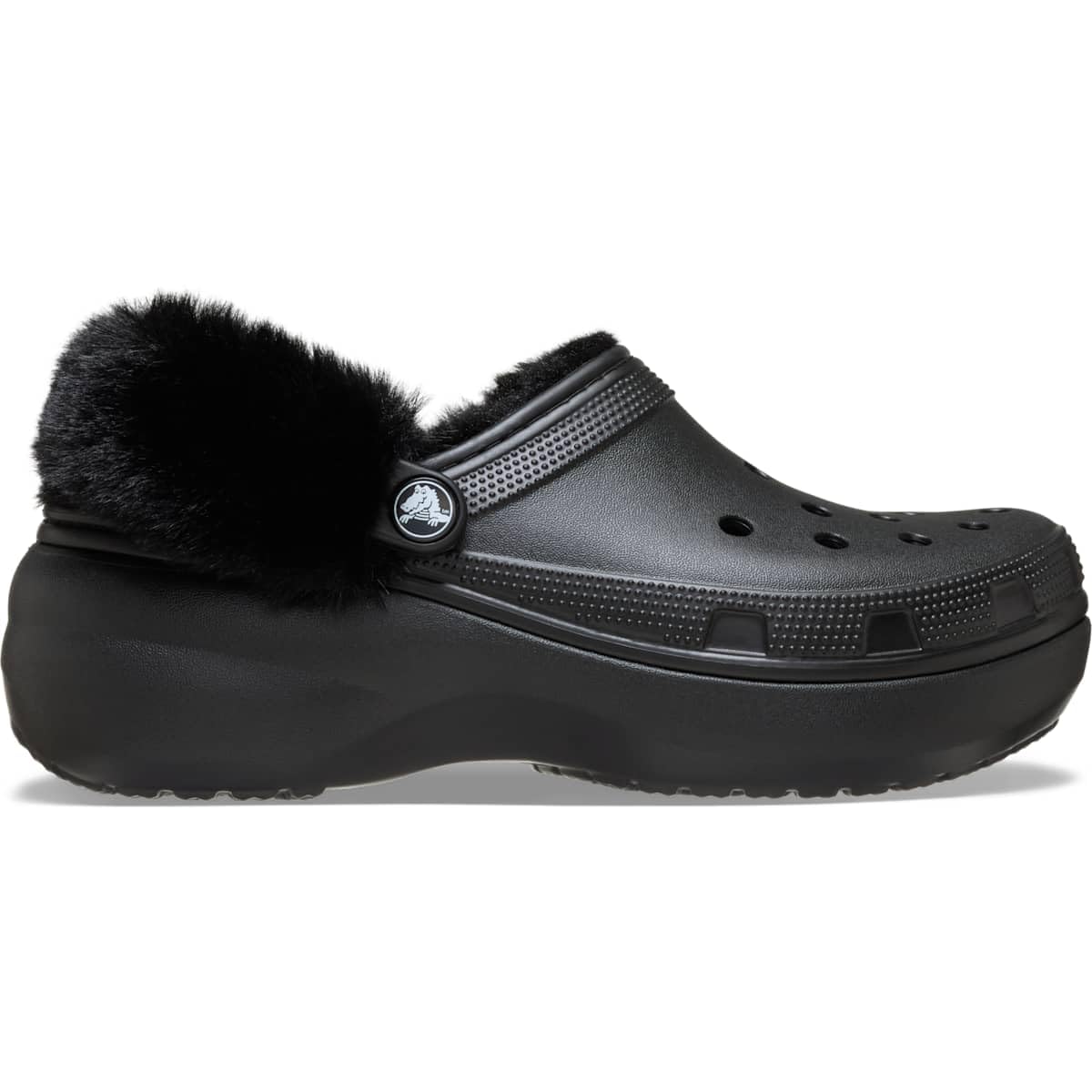Women's Classic Platform Fuzz Lined Clogs, Fuzzy Slippers