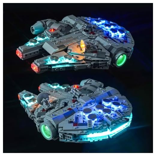Led Licht Set für Lego 75375 Millennium Falcon (Kein Lego), Dekorationsbeleuchtungsset für Lego Millennium Falcon Kreative Spielzeug - Standard Version