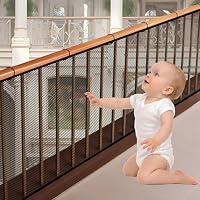 Kinder Sicherheitsnetz,300x90cm Kinder Treppenschutznetz,Baby Balkon Geländer 3 Meter Treppenhaus Sicherheitsnetz,Haushalt Rausfallschutz Netz,für Schutz von Kindern Haustieren
