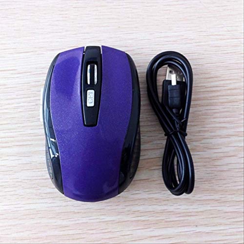 Souris sans fil Bluetooth rechargeable violette : capteur optique pour ordinateur