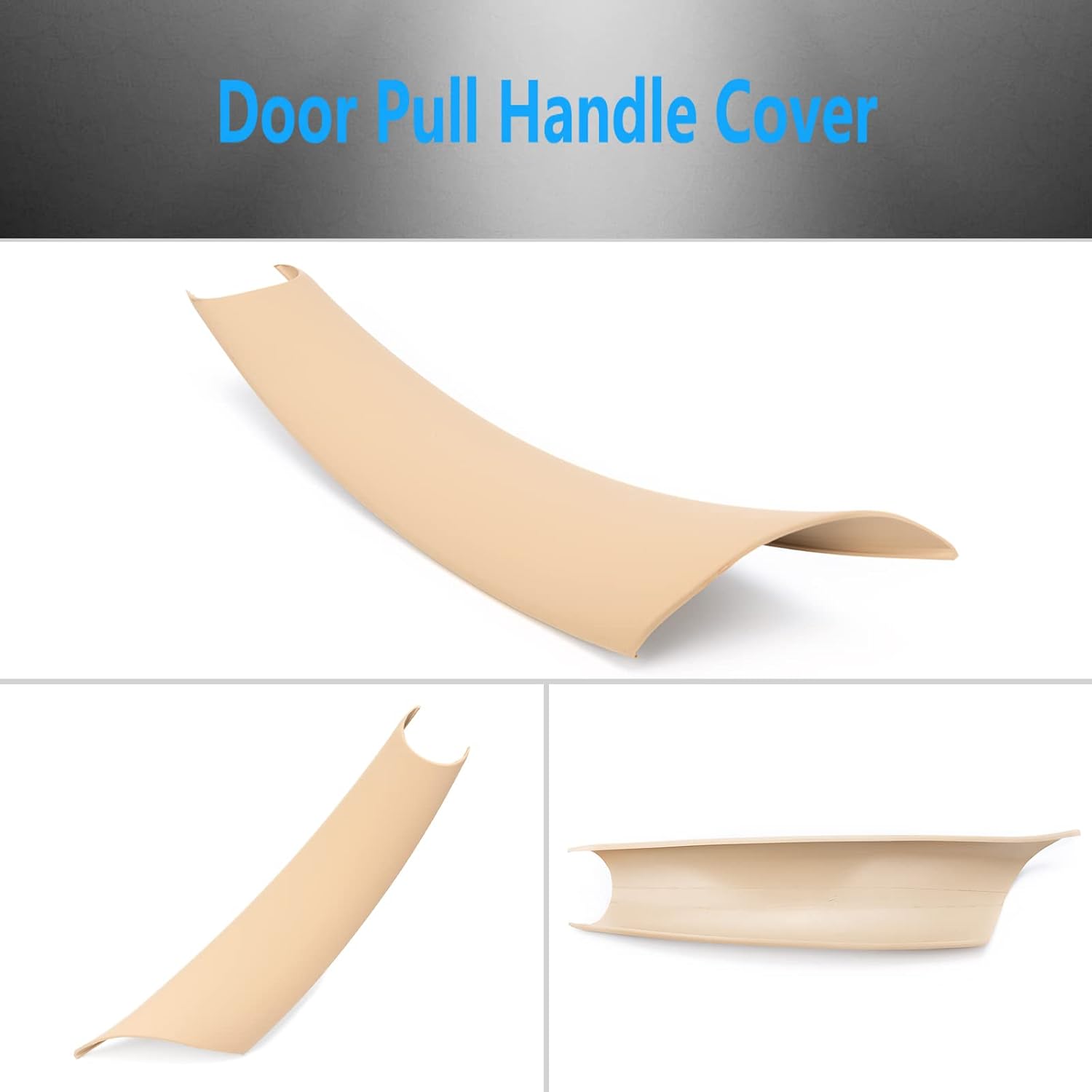Door Pull Handle Cover Compatible with BMW X5 Series E70/E70 LCI 2008-2013,BMW X6 Series E71/E72 2008-2014 (3PCS) (Beige)