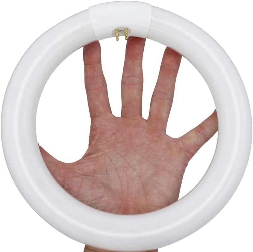 Technical Precision 8.5 Inch Circline Bulb Replacement for General Electric G.E FC8T9 /KB FC8T9 22W Light Bulb with G10Q-4 4 Pin Base - 3000K Circline Fluorescent Bulb - 1 Pack