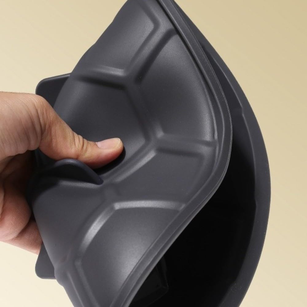 Molde de silicona para tartas, molde flexible antiadherente de media bola para hornear, fiestas de cumpleaños, postres temáticos de fútbol, pudín y dulces, paquete de 2